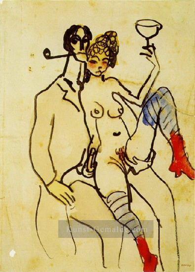 Angel Fernandez Soto mit Frau Engel Sex Pablo Picasso Ölgemälde